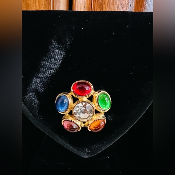 Bally Vintage Black Velvet Long Strap Jem Clasp Evening Crossbody Purse! - Picture 5 of 14